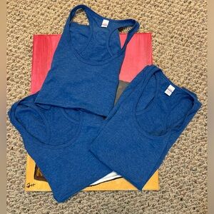 NWOT lot of  10 Tultex racer back tanks size M